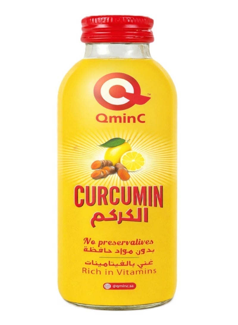 Qmin C عصير الكركم والليمون، 150 مل - مستخلص كركم عالي الفعالية، داعم لمضادات الأكسدة، مكمل سائل سريع الامتصاص، عبوة من 6 قطع - Image 2